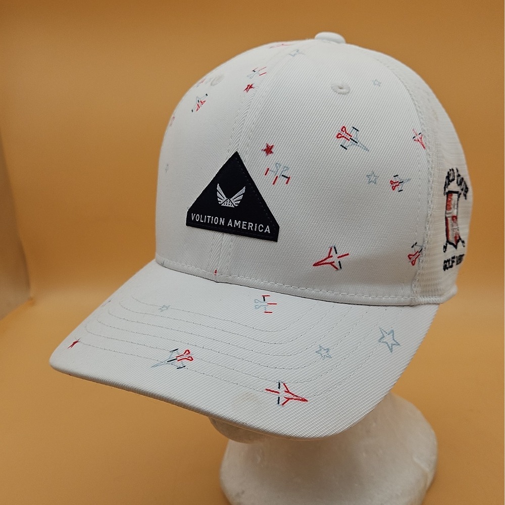Puma Volition America World Tour Golf Links Hat Cap Mesh Snapback White Golf